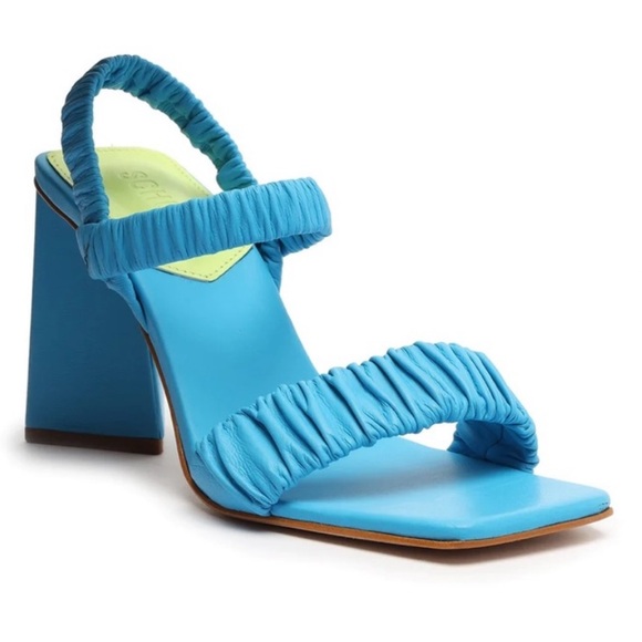 NEW ⚡️ SCHUTZ Lirah Blue Strappy Heels - Picture 2 of 4